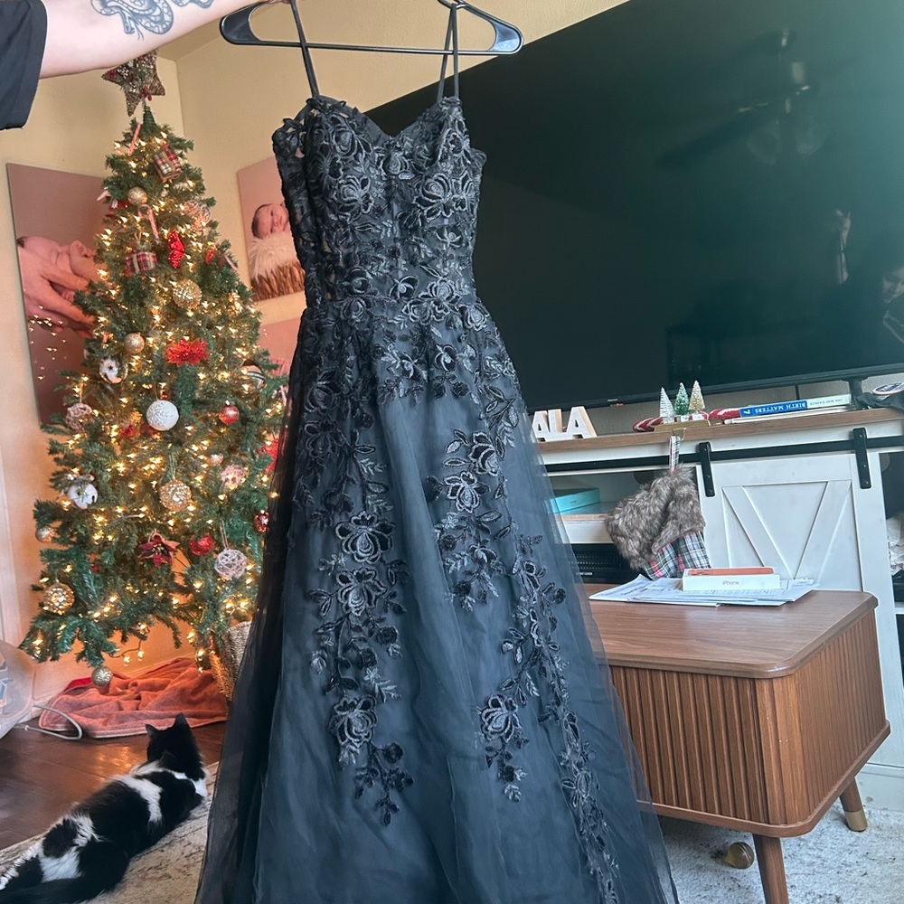 Elegant Black Lace Gown